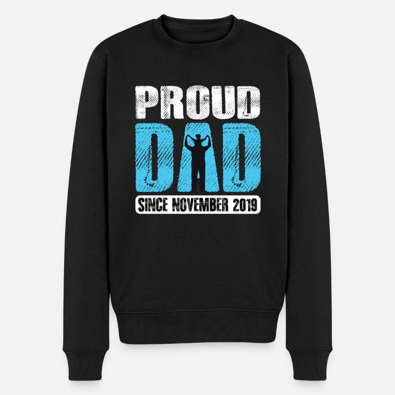 Fier papa depuis novembre 2019 - Pull Premium bio Homme - noir