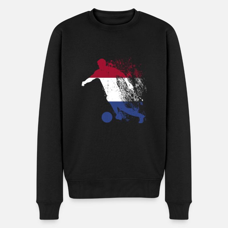 Équipe nationale des Pays-Bas - Pull Premium bio Homme - noir