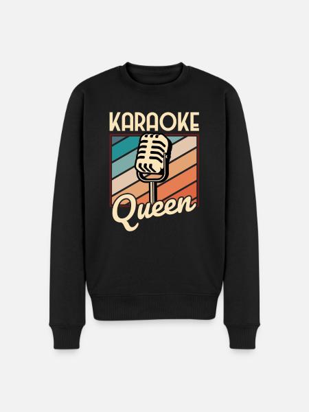 Dronning Karaoke Bar, Fest, Company Party, Kvinder - Økologisk premium-sweatshirt til mænd - sort