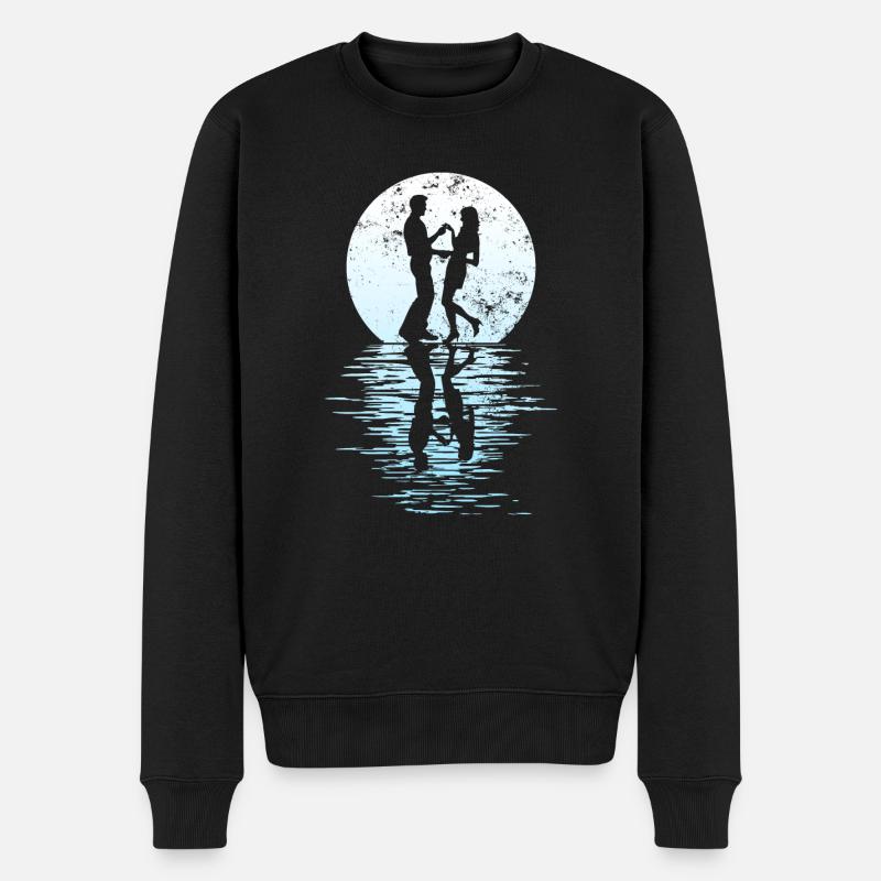 Tänzer Tanzpaar Tanzen, Tanz Rumba Fox Tango Salsa - Männer Premium Bio Pullover - Schwarz