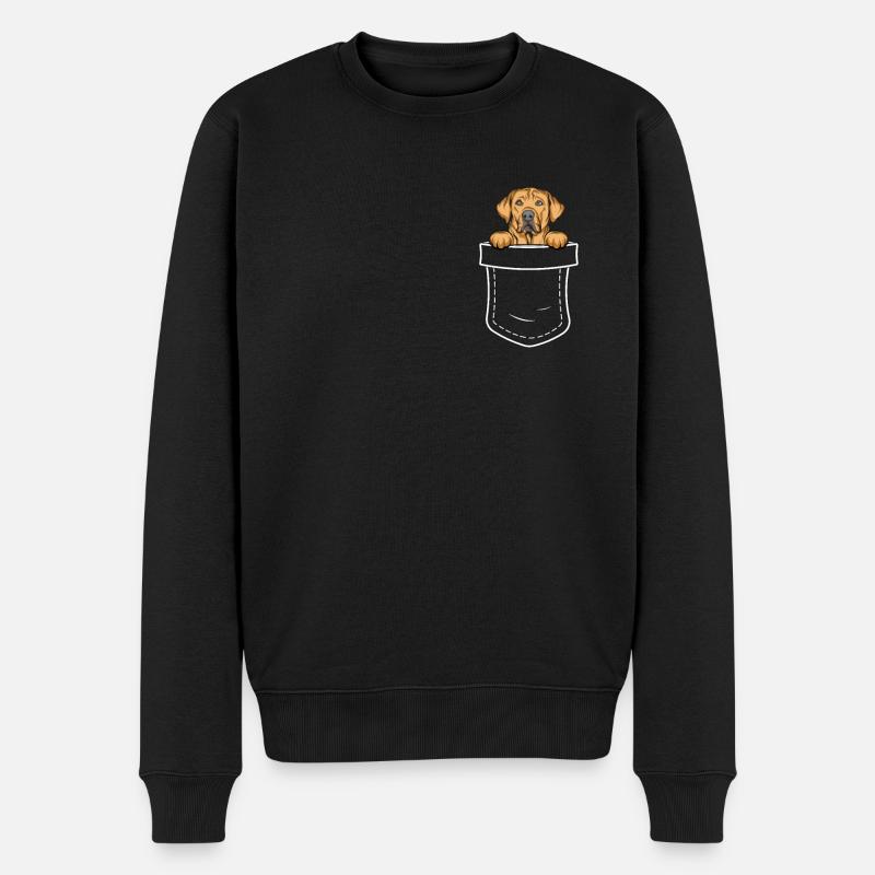 Broholmer Geschenk Hunde - Männer Premium Bio Pullover - Schwarz