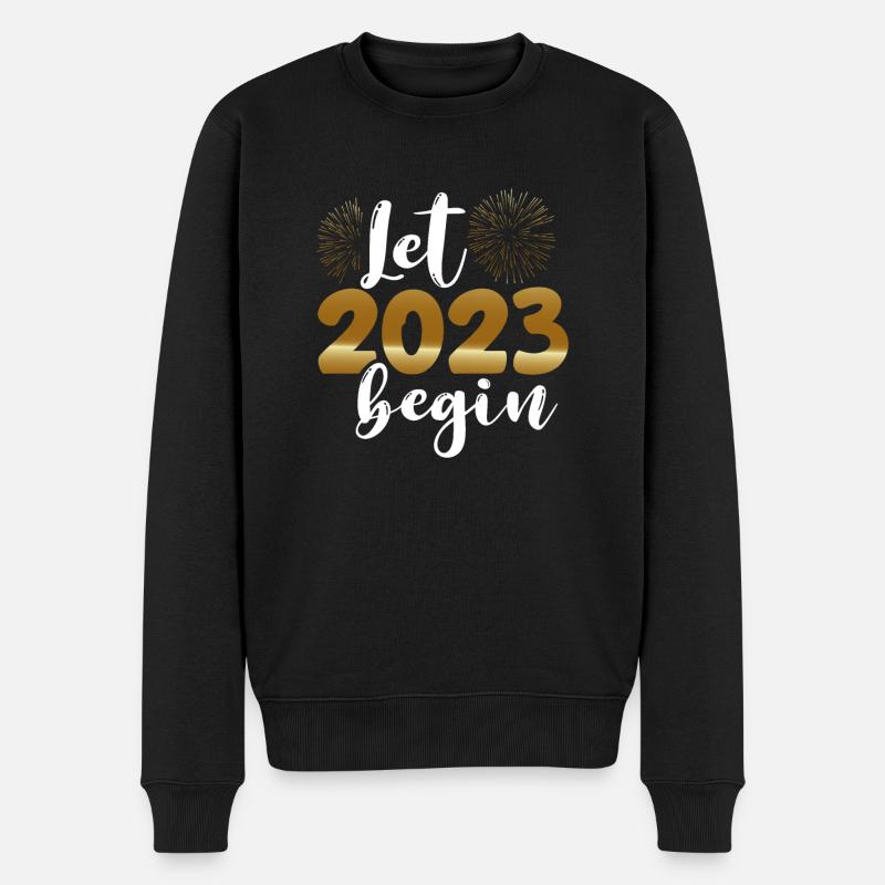 Que 2023 commence - Pull Premium bio Homme - noir