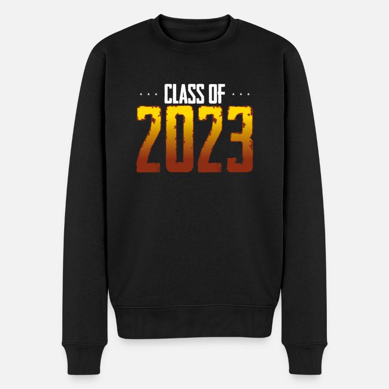 Klasse 2023 - Männer Premium Bio Pullover - Schwarz