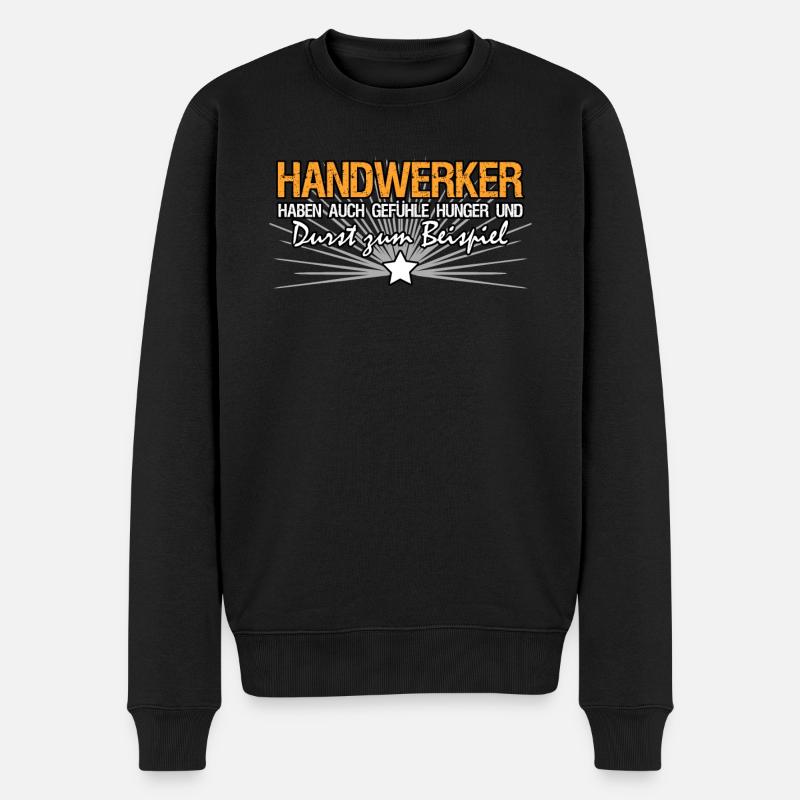 Handwerker Werkstatt Durst Handwerk - Männer Premium Bio Pullover - Schwarz