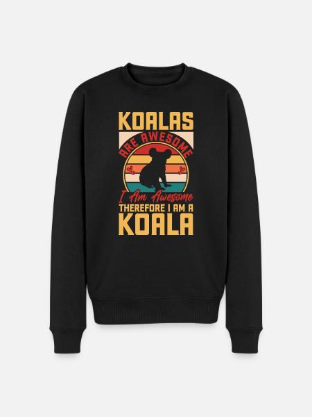Koalas are impressive - Men's Premium Organic Jumper - black