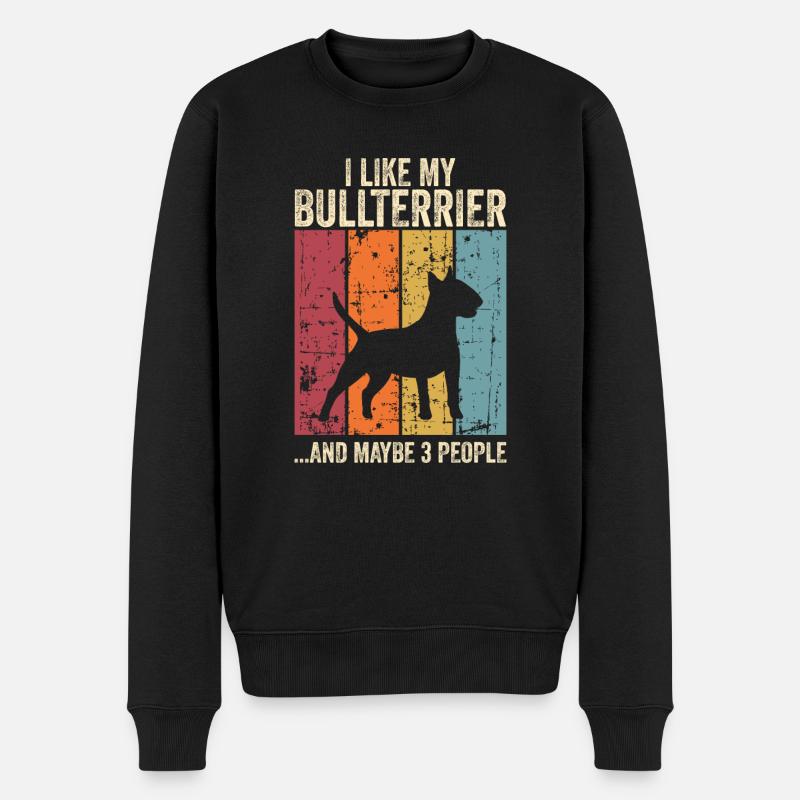Bull Terrier Chiens cadeaux - Pull Premium bio Homme - noir