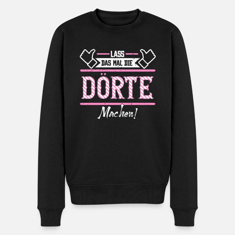 Dörte Geschenkidee Geschenk Geburtstag - Männer Premium Bio Pullover - Schwarz