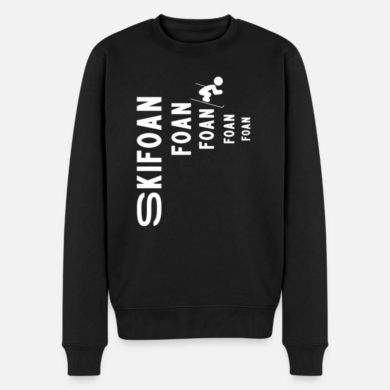 Skifoan - Männer Premium Bio Pullover - Schwarz