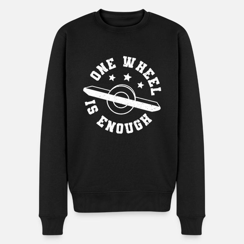 Une roue est Ennough - Pull Premium bio Homme - noir