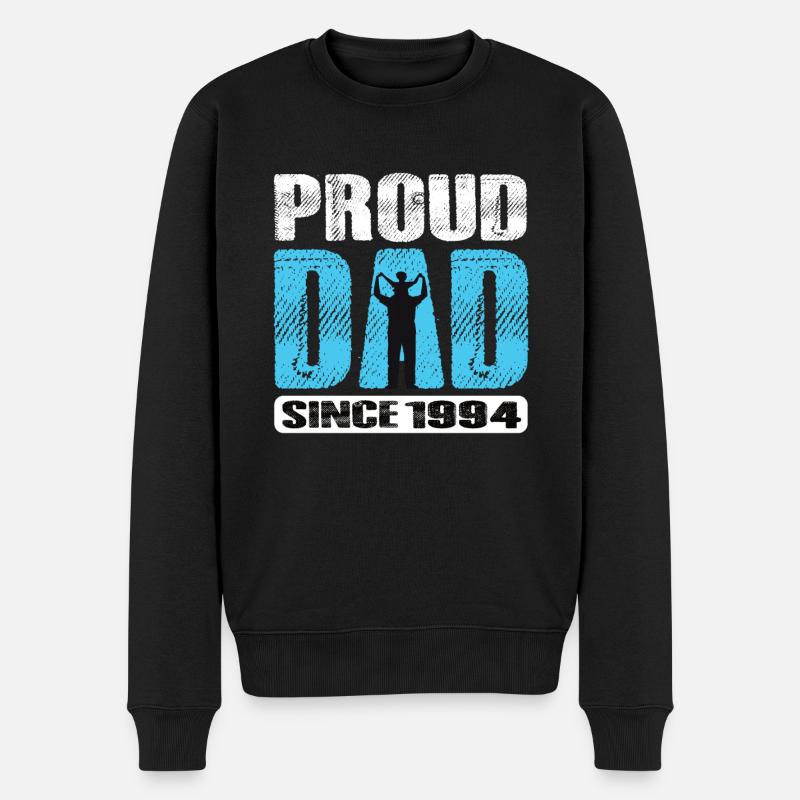 Fier papa depuis 1994 - Pull Premium bio Homme - noir