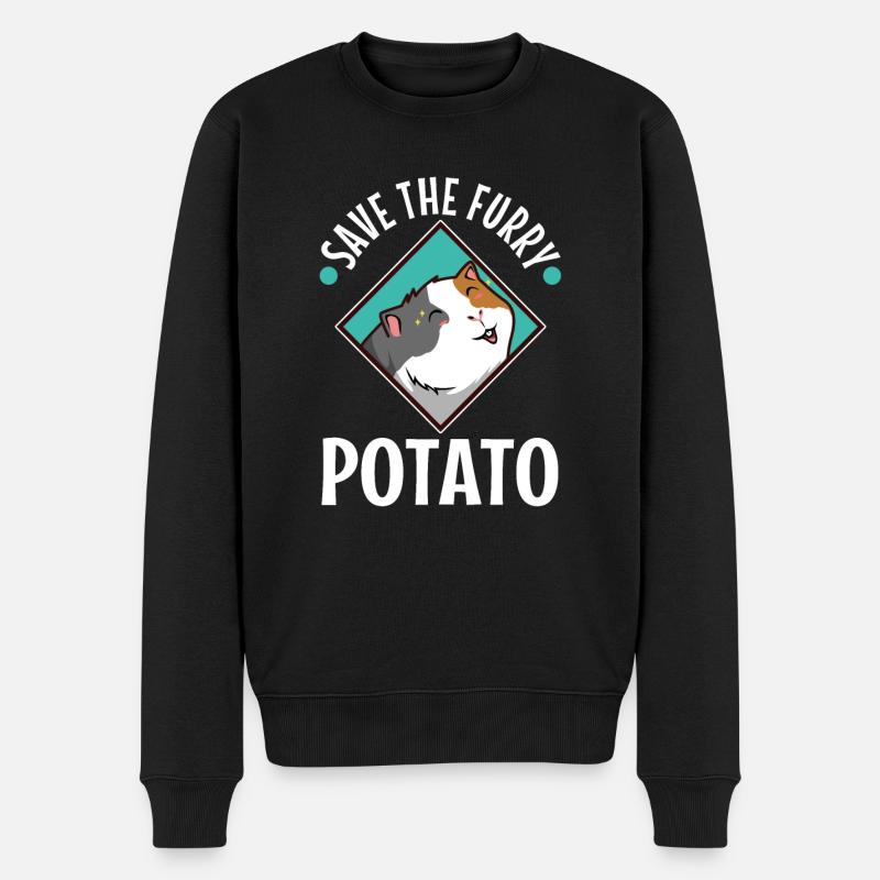 Save The Furry Potato - Pull Premium bio Homme - noir
