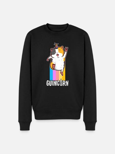 Guinicorn - Männer Premium Bio Pullover - Schwarz