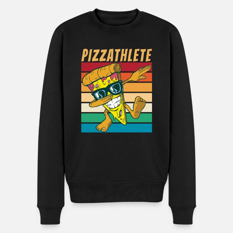 Snack Pizzalove Pizza Lover Cadeau - Pull Premium bio Homme - noir