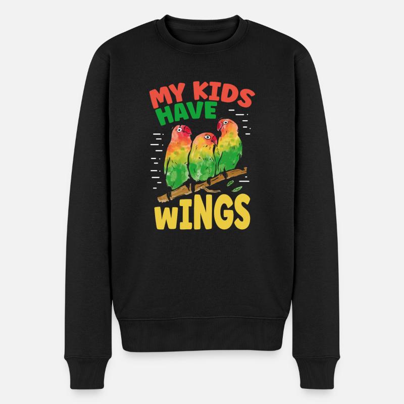 Mes enfants ont des ailes - Pull Premium bio Homme - noir