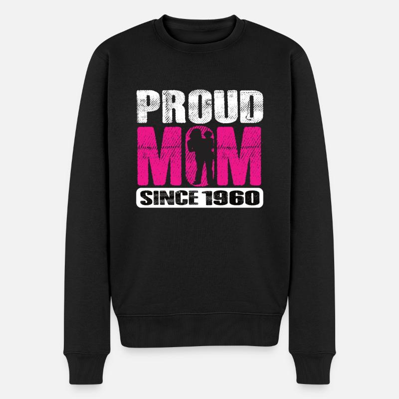 Maman fière depuis 1960 - Pull Premium bio Homme - noir