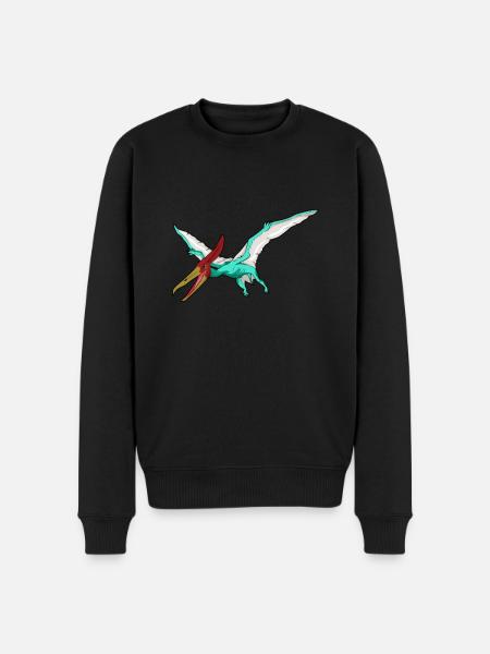 Pteranodon Dinosaur Children Dino Gift - Men's Premium Organic Jumper - black