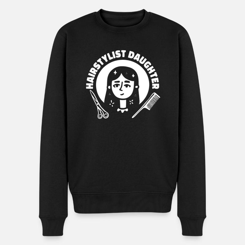 Coiffeuse Coiffeuse Fille - Pull Premium bio Homme - noir