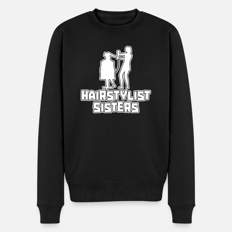 Coiffeuse Coiffeuse Sœurs - Pull Premium bio Homme - noir
