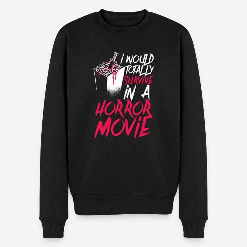 Halloween - Pull Premium bio Homme - noir