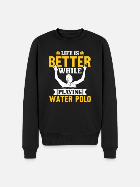 Water Polo Wasserball - Men's Premium Organic Jumper - black