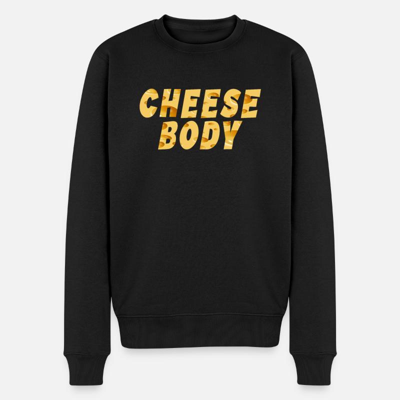 Snack Cheese Lover Cheese Gift - Pull Premium bio Homme - noir