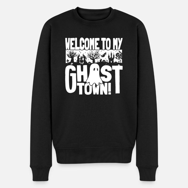 Halloween - Pull Premium bio Homme - noir