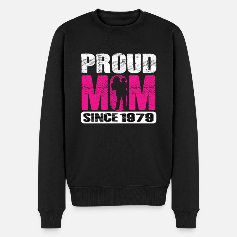 Maman fière depuis 1979 - Pull Premium bio Homme - noir