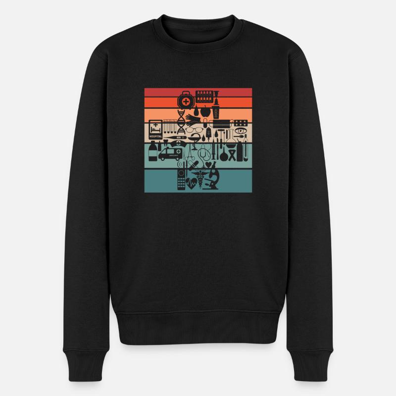 Infirmier - Pull Premium bio Homme - noir