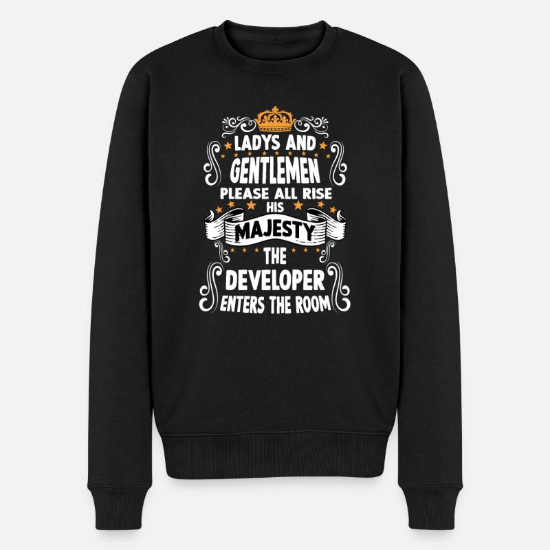 Développeur de logiciels T drôle de dire informaticien - Pull Premium bio Homme - noir