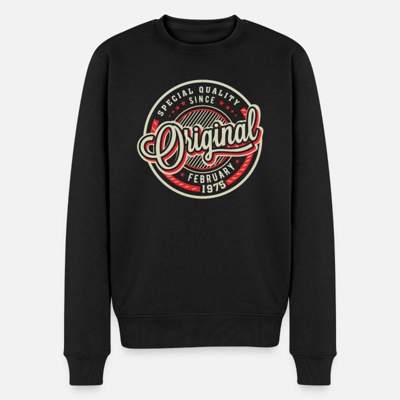 Qualité spéciale depuis février 1975 - Pull Premium bio Homme - noir