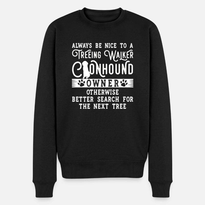 Treeing Walker Coonhound - Männer Premium Bio Pullover - Schwarz