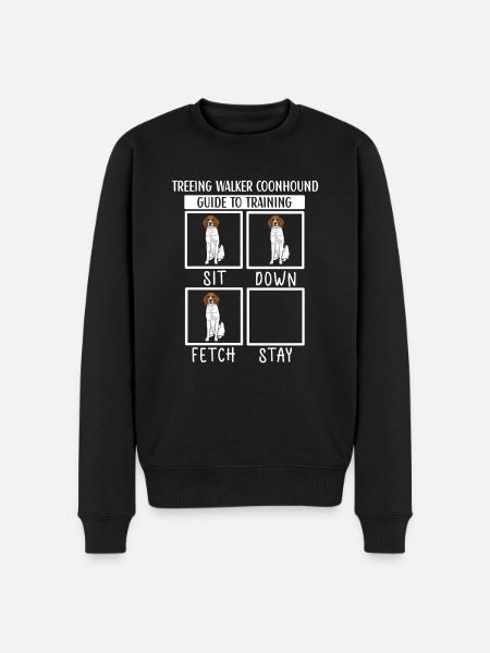Treeing Walker Coonhound - Men's Premium Organic Jumper - black