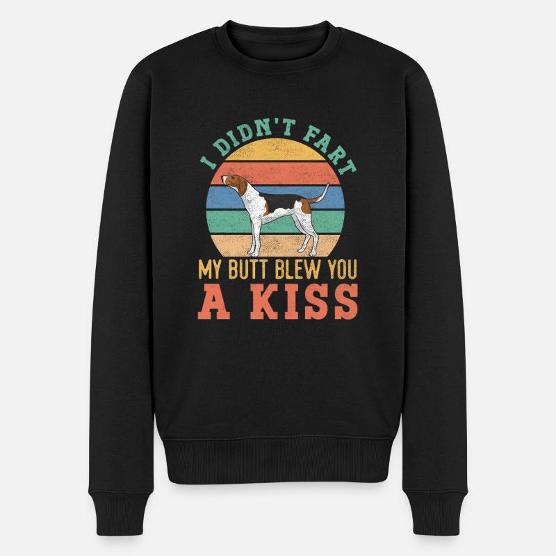 Treeing Walker Coonhound - Männer Premium Bio Pullover - Schwarz