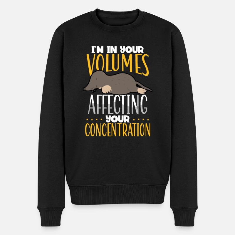 Ihre Konzentration Beeinträchtigen - Männer Premium Bio Pullover - Schwarz