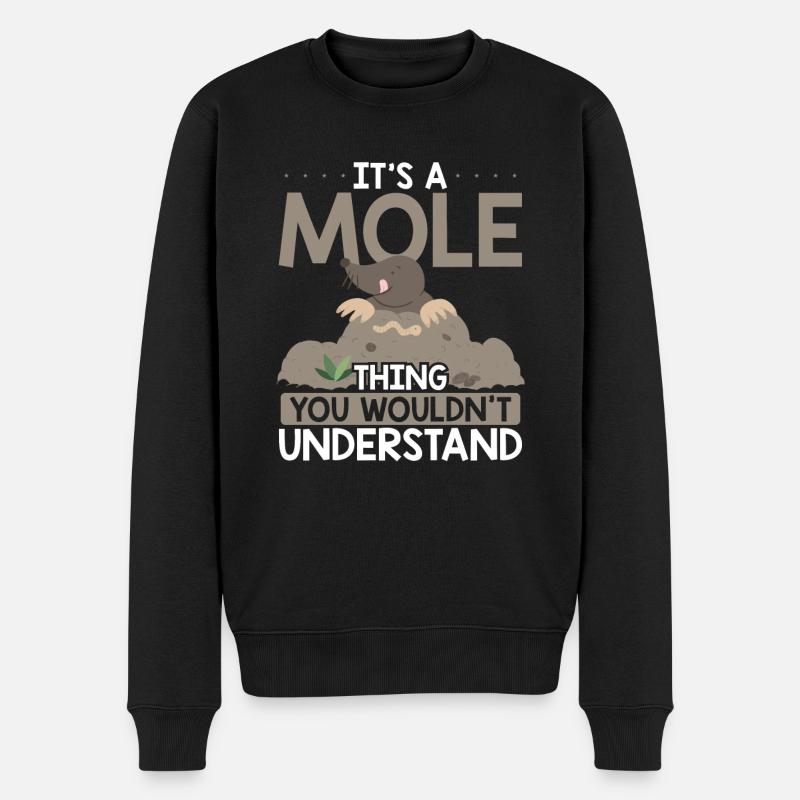 It's a mole - Men's Premium Organic Jumper - black