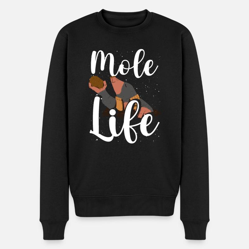 La vie de taupe - Pull Premium bio Homme - noir