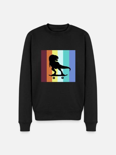Skateboard Trex Skater Skateboard - Men's Premium Organic Jumper - black