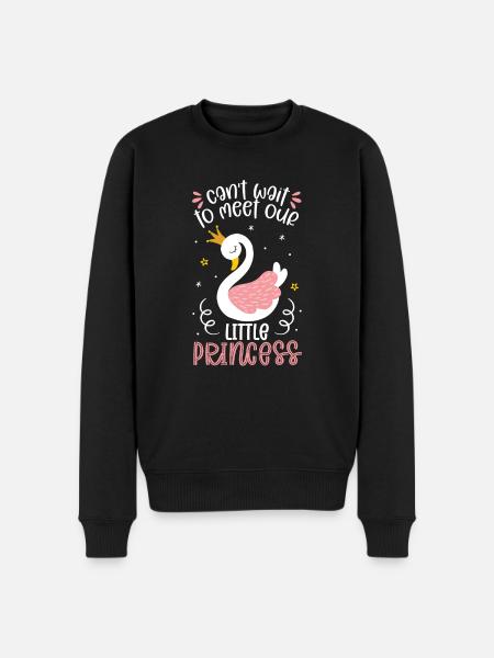 Cant Wait To Meet Our Little Princess - Men's Premium Organic Jumper - black