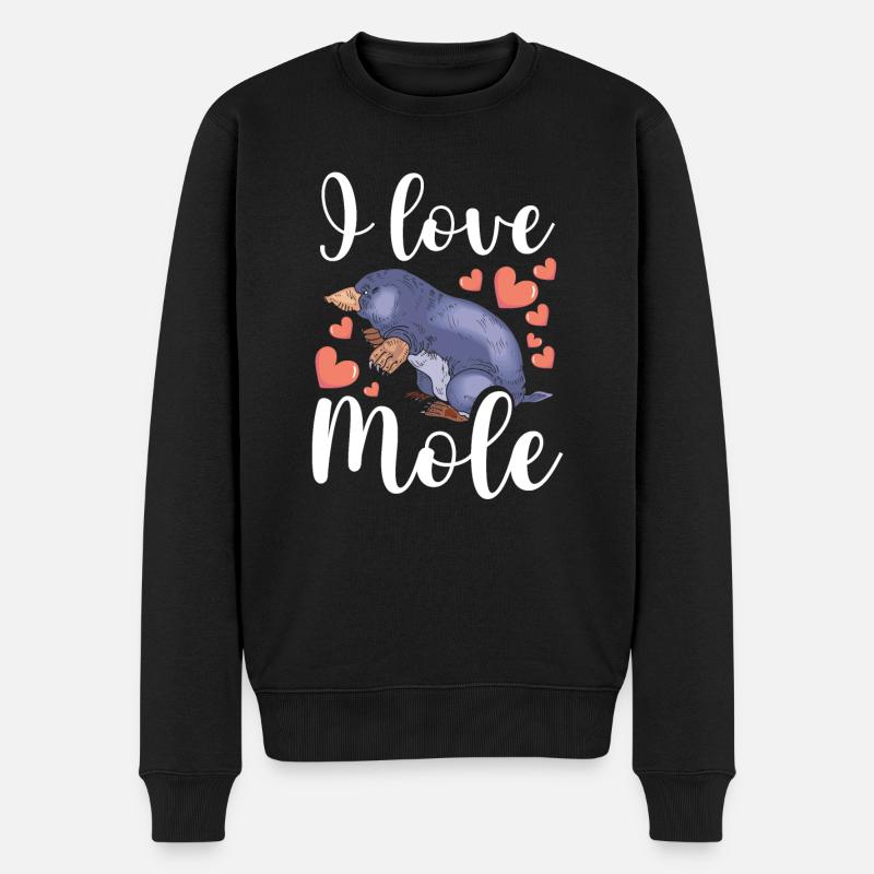 J’aime la taupe - Pull Premium bio Homme - noir