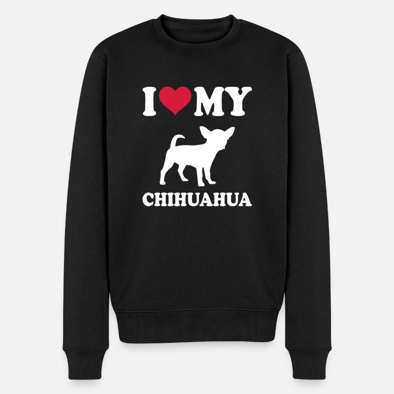Chihuahua Gift Dogs - Pull Premium bio Homme - noir