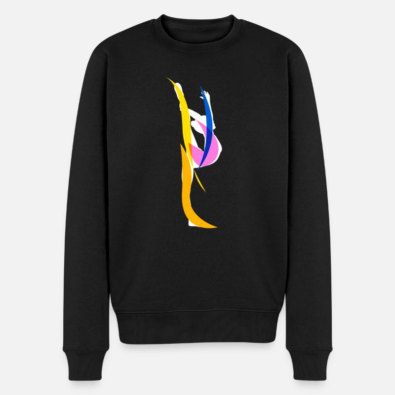 Turnen RSG Turnerin Gymnastics - Männer Premium Bio Pullover - Schwarz