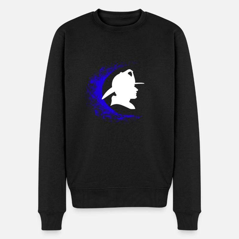 Pompier - Pull Premium bio Homme - noir