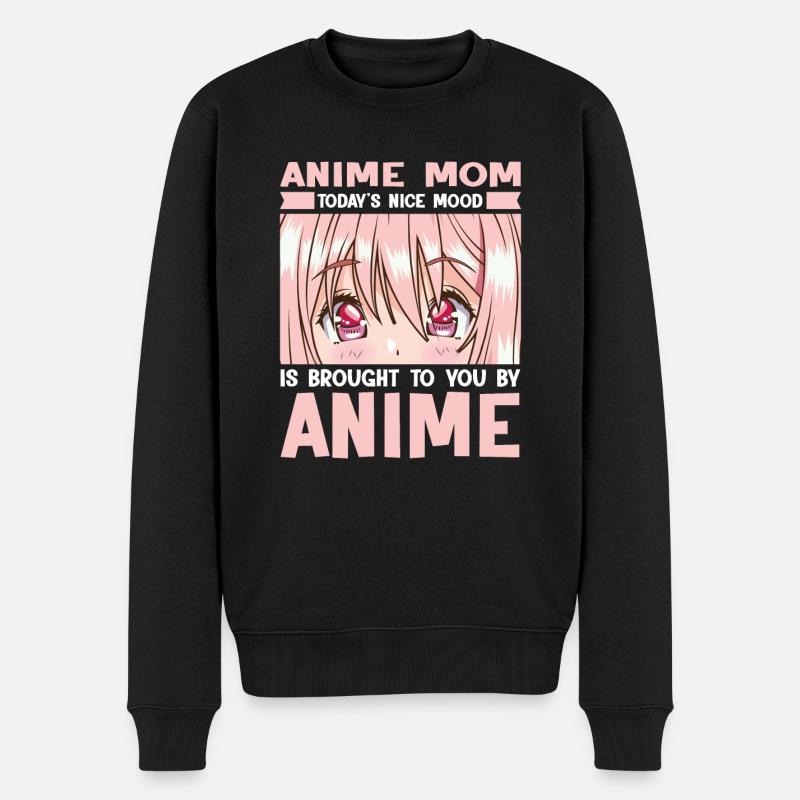 anime merch Anime anime mom Geschenk - Männer Premium Bio Pullover - Schwarz