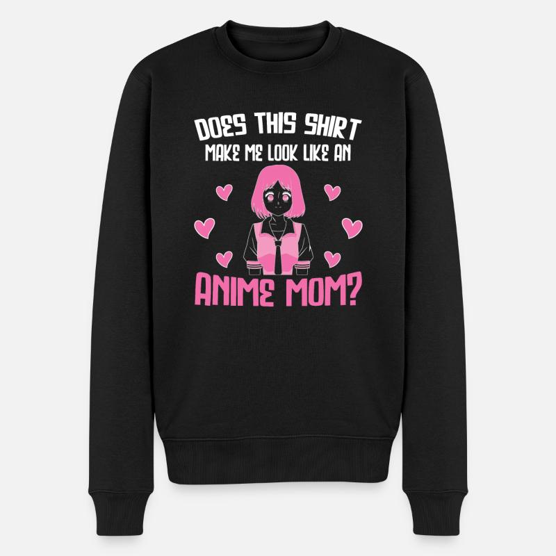 anime merch Anime anime mom Geschenk - Männer Premium Bio Pullover - Schwarz