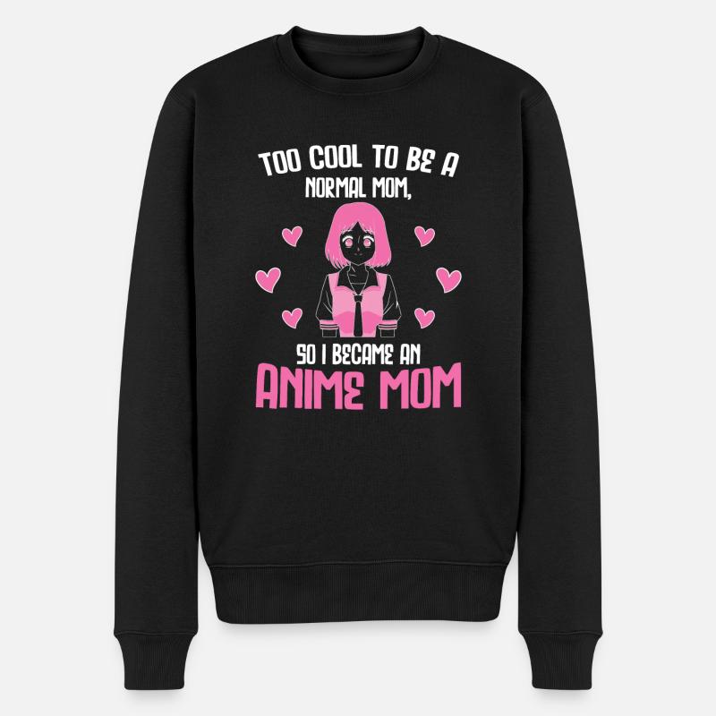 anime merch Anime anime mom Geschenk - Männer Premium Bio Pullover - Schwarz