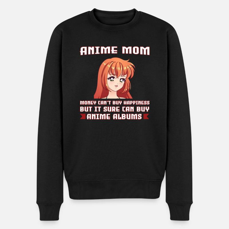 anime merch Anime anime mom Geschenk - Männer Premium Bio Pullover - Schwarz