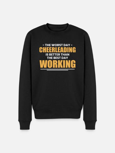 Cheerleader Shirt Gift Team - Men's Premium Organic Jumper - black