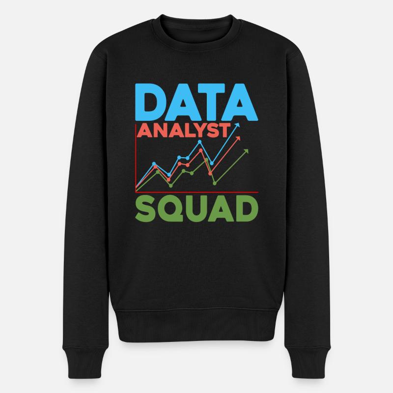 Data Analyst Squad 5 - Men's Premium Organic Jumper - black