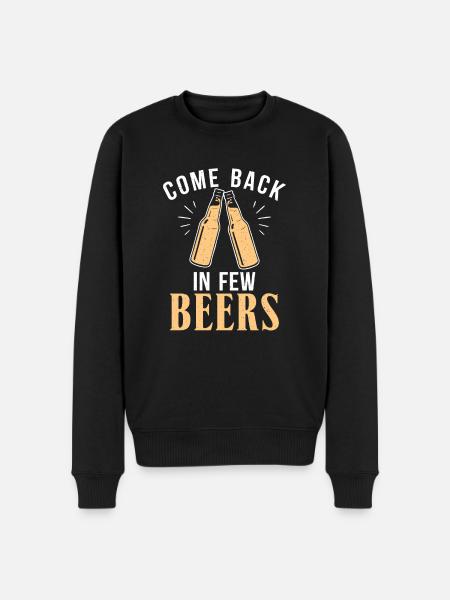 Biertrinker Bier Geschenke - Männer Premium Bio Pullover - Schwarz