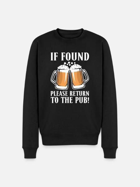 Beer Drinker Beer Gifts - Men's Premium Organic Jumper - black